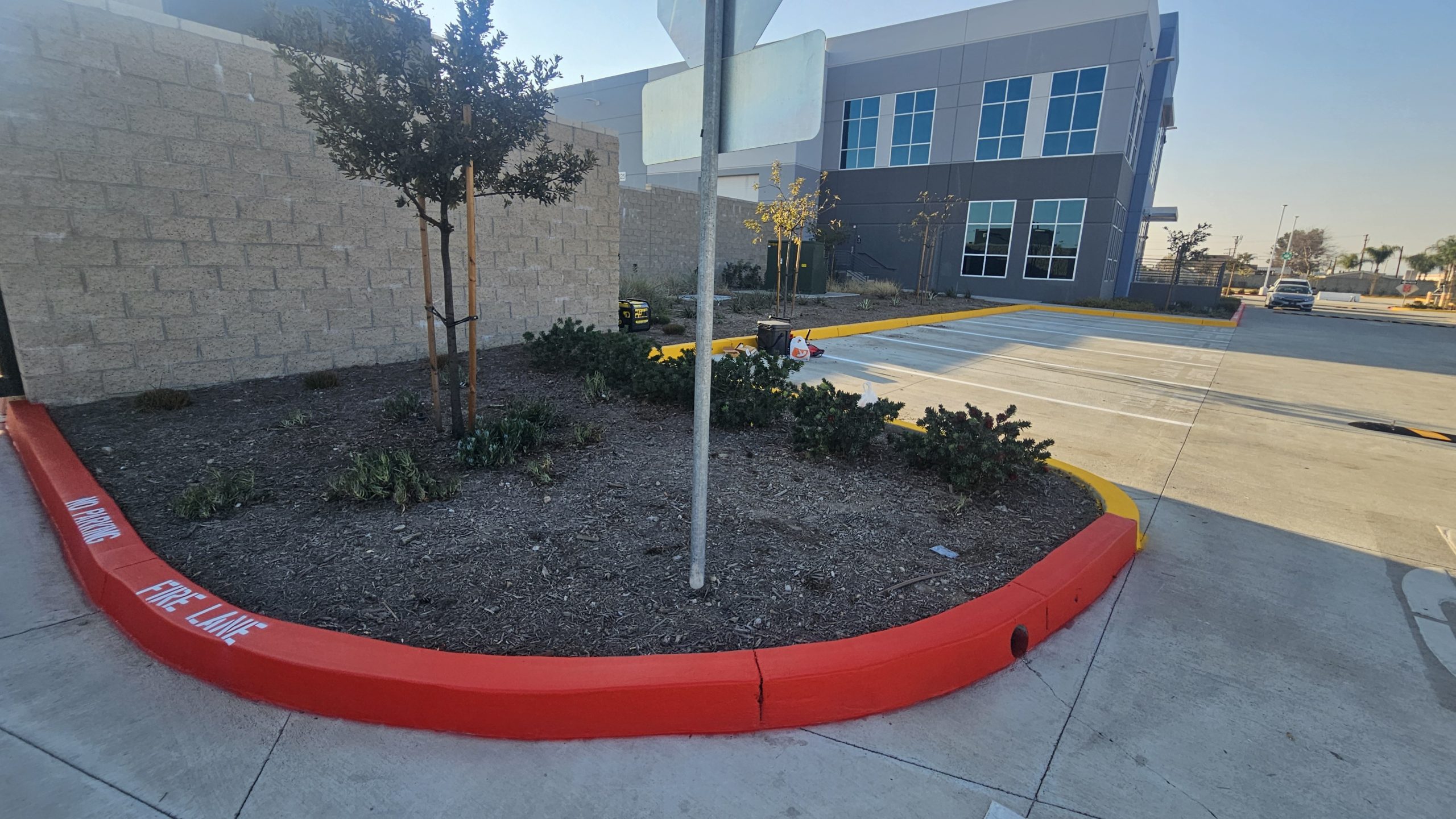 Planter Painting — GBR Paving project