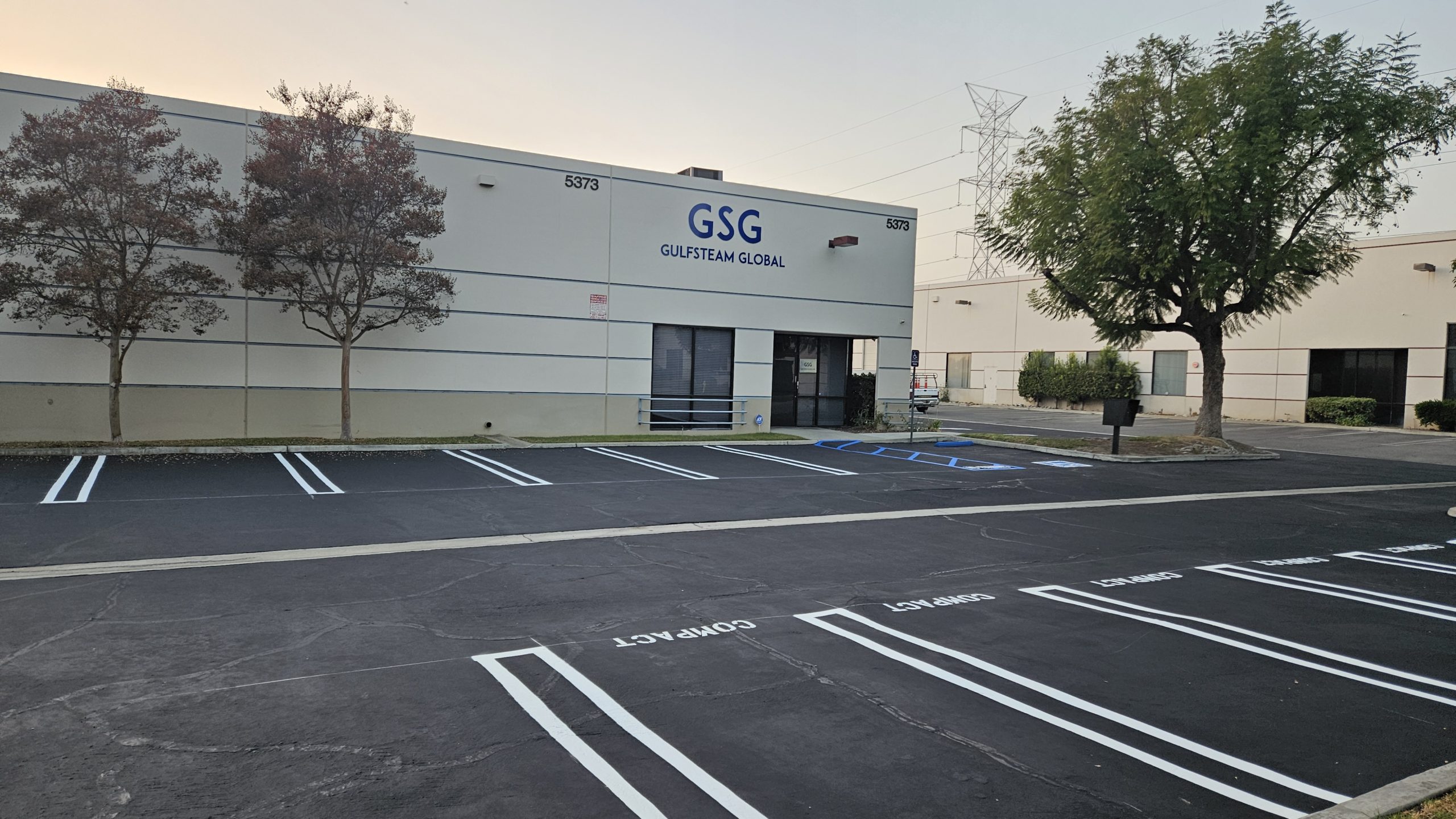 Gulfsteam Seal Coat And Striping — GBR Paving project